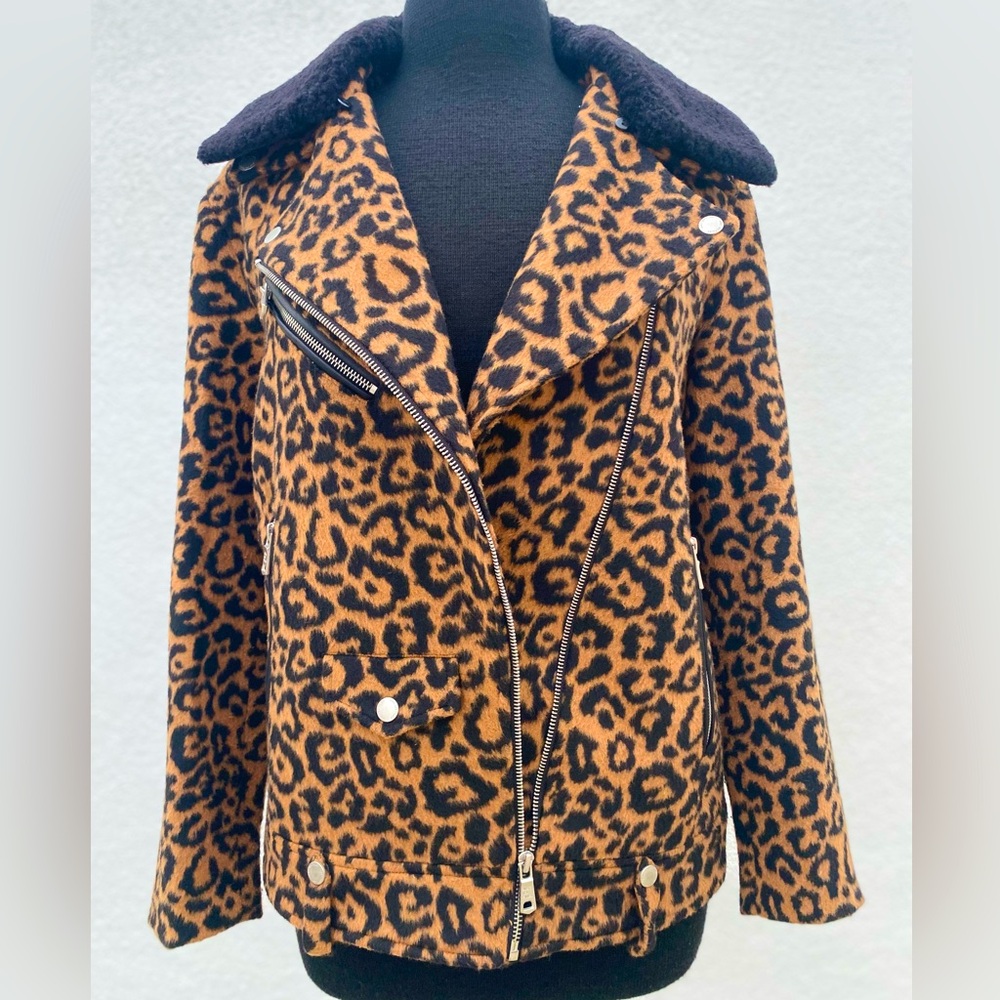 AVEC LES FILLES Leopard Print Women's Jacket XS. New Never used.